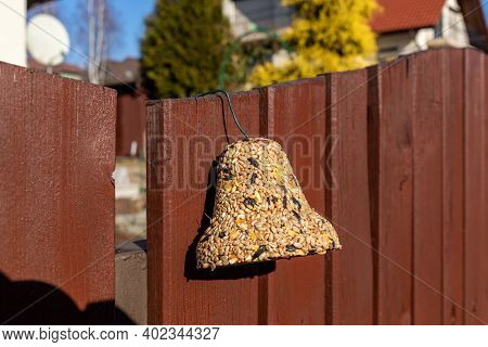 Bell From Various Grains, A Delicacy For All The Birds In The Garden