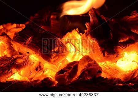 carbón cenizas fuego llama leña