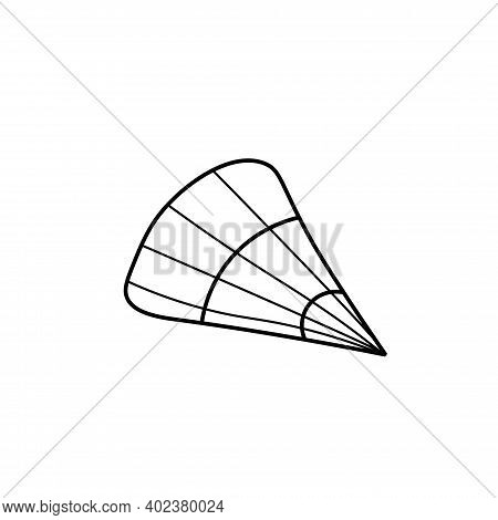 Vector Asian Fan In Doodle Style The Thing Against The Heat Illustration For Chinese New Year With B