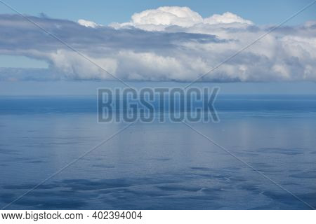 Seascape Over Atlantic Ocean Form Portugese Madeira Island