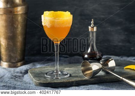 Boozy Brandy Crusta Cocktail