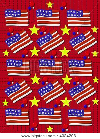 Americana-amerikai zászló négy