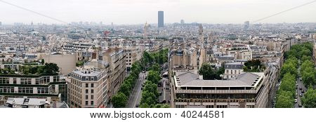 Blick auf die Stadt Paris Arc de Triomphe