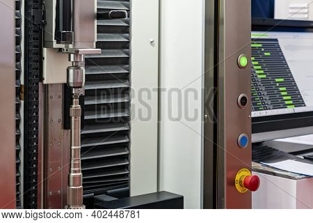 Automobile Part During Setup On Rotate Chuck Of High Technology And Precision Measuring Machine For 