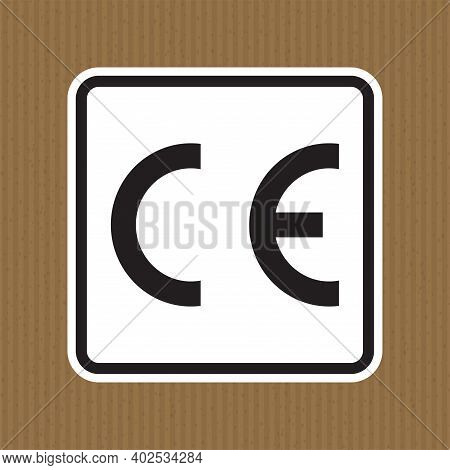 Ce Mark Symbol Sign, Vector Illustration, Isolate On White Background Label .eps10