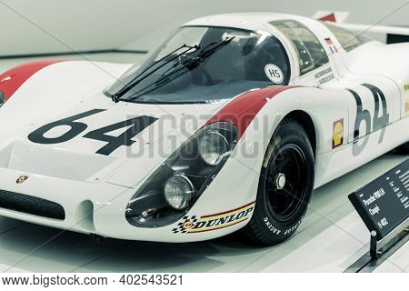 Stuttgart, Germany 6 March 2020: The Porsche 908 Lh Coupe
