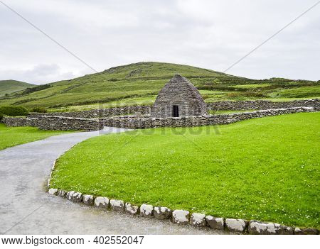 Gallarus Oratory In Dingle, Co. Kerry, The Best Preserved Early Christian Church In Ireland.