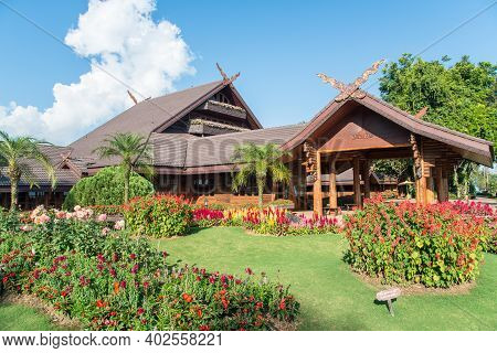 Chiang Rai, Thailand : November-17-2016 : Doi Tung Royal Villa In Chiang Rai Province, Was The Forme
