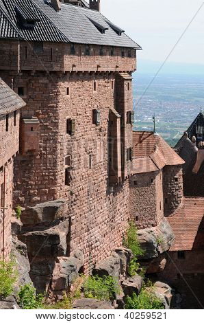 프랑스, 알자스에서 년산 Koenigsbourg 성
