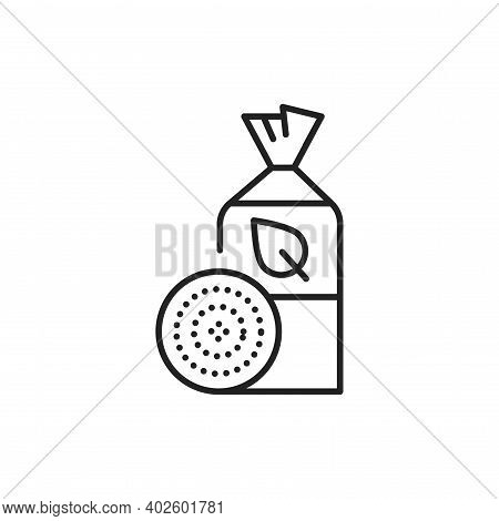 Packaging Organic Crispbread Color Line Icon. Pictogram For Web Page, Mobile App, Promo.