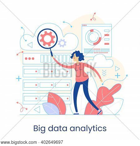 Enterprise Strategy Development Concept. Big Data Analytics. Business Intelligence. Business Rule. D