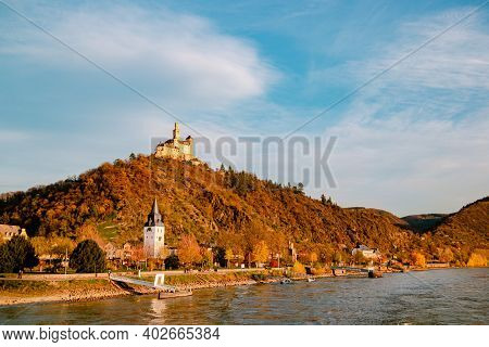 Travel In Germany - River Cruises In Rhein River, Beautiful Medieval Town And Wine Fields. Germany K