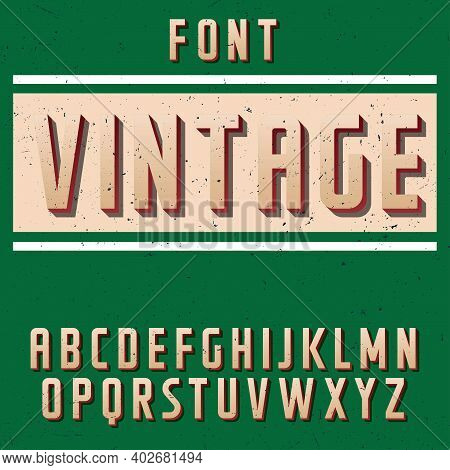 Vintage Label Typeface Handcrafted Font For Any Label Design.