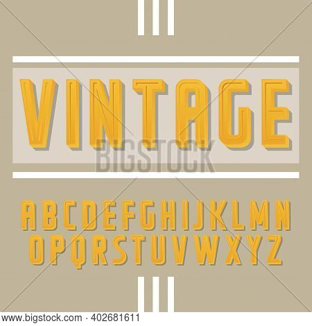 Vintage Label Typeface Handcrafted Font For Any Label Design.