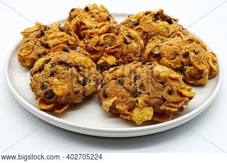 Rose Del Deserto (desert Roses Biscuits). Raisin Biscuits Covered With Corn Flakes
