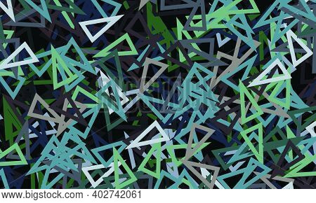 Abstract Colorful Triangle Line Background.