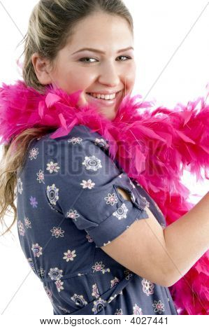 侧摆姿势的偷来的女人