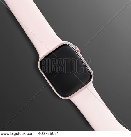 Smartwatch screen mockup digital device