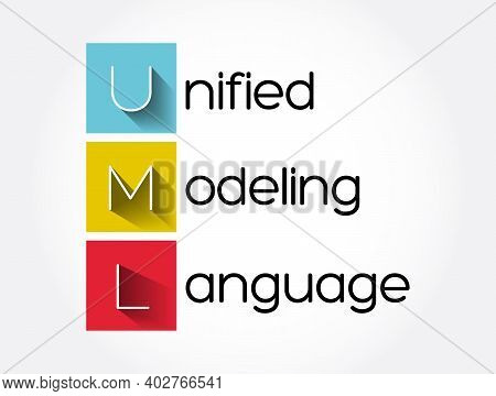 Uml - Unified Modeling Language Acronym, Technology Concept Background