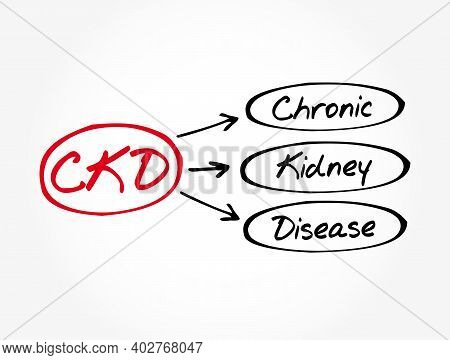 Ckd - Chronic Kidney Disease Acronym, Medical Concept Background