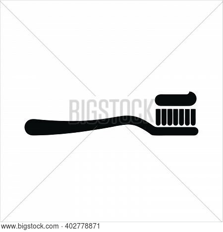Toothbrush Icon Isolated On White Background From Dentist Collection. Toothbrush Icon Trendy And Mod