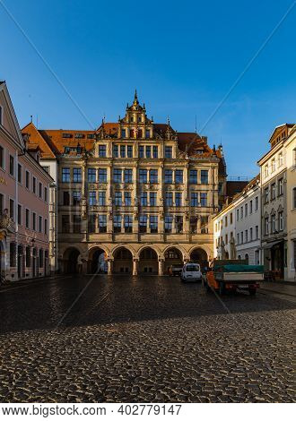 Zgorzelec Gorlitz January 27 2020 Facade Of Town Hall With Square In Front Of
