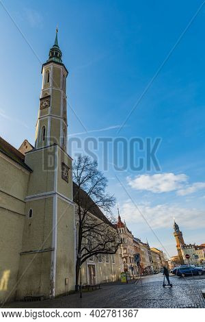 Zgorzelec Gorlitz January 27 2020 High Tower Of Holy Trinity Church