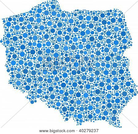 Dekorativní Mapa Polska - Evropa-