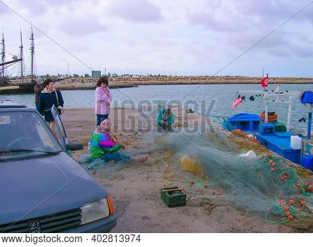 The Local People At Port Of Djerba In Tunisia