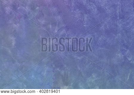Wall Background With Dark Blue Paint Strokes. Abstract Colorful Background For The Holiday. The Text