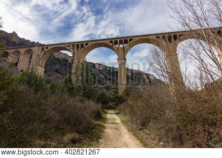 View Of Gorges Of Riaza In Segovia (spain)