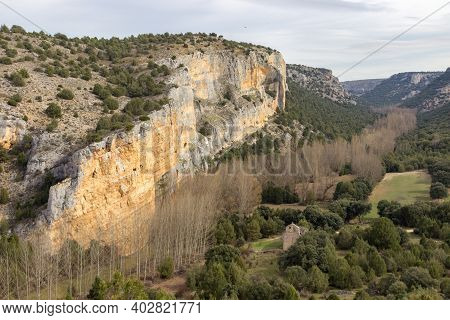View Of Gorges Of Riaza In Segovia (spain)