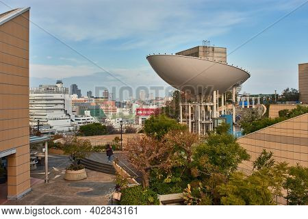Green Terrace Roof Gardens Of Namba Parks Shopping Complex In Osaka, Japan