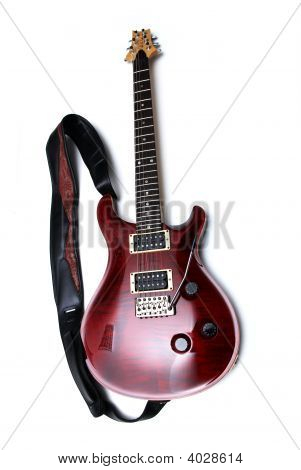 Guitare électrique rouge