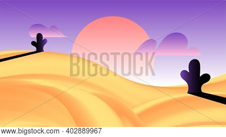 Vector Background In Gradient Style. Digital Art