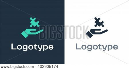 Logotype Solution To The Problem In Psychology Icon Isolated On White Background. Puzzle. Therapy Fo
