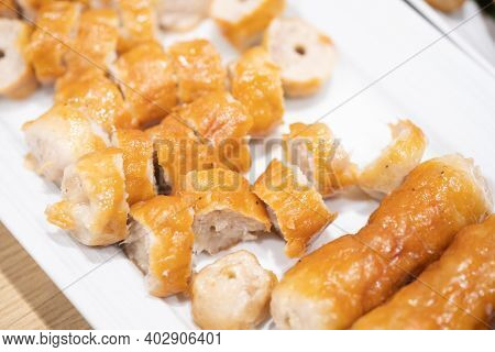 Namnueng Is A Vietnamese Dish That Is Popular In Thailand. It Is Made From Mashed Pork. Much Eating 