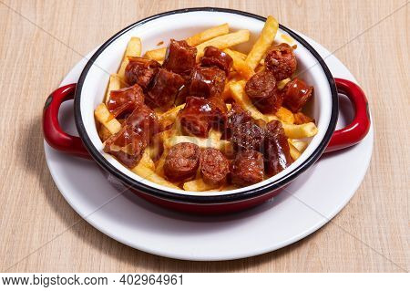 Potatoes With Chorizo Cooked Rioja Style, A Traditional Spanish Recipe