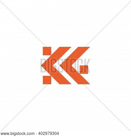 Kf Letter Monogram Vector Logo Design Concept