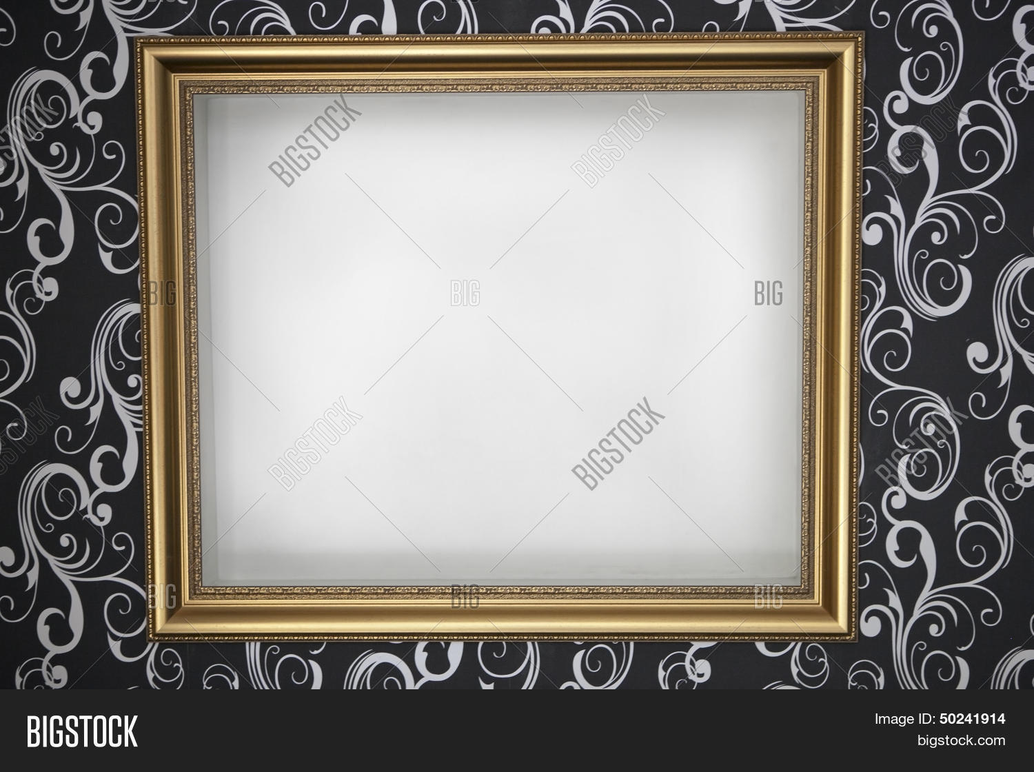 Gold Frame White Image & Photo (Free Trial) Bigstock