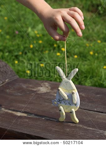 Toy rabbit.