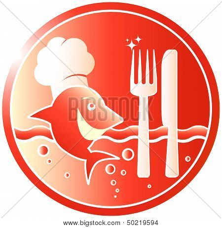 red symbol with fishplate