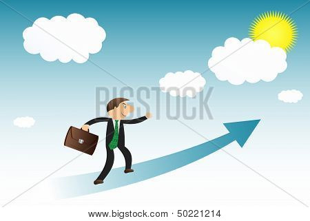 man with cloud