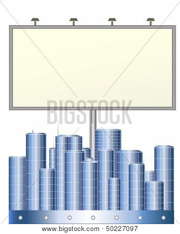 big board above city