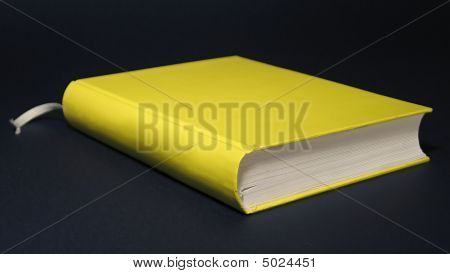 Livre jaune sur l'arrière-plan Cyan. Euro livre