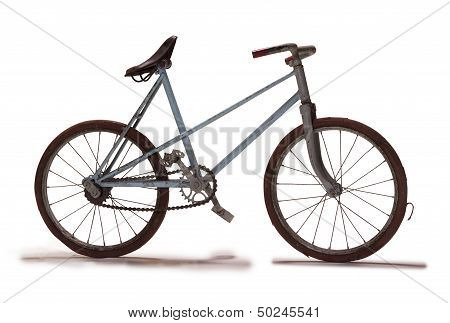 Old Bike In Studio