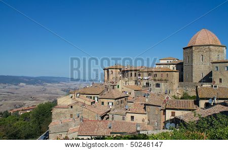 Volterra in Italy Skyline