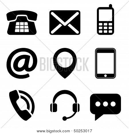 Contact us icons