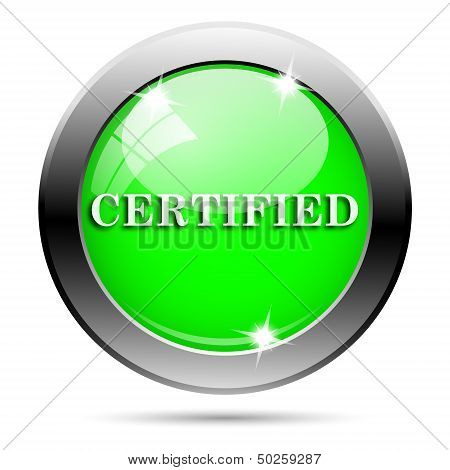 Metallic Green Glossy Icon