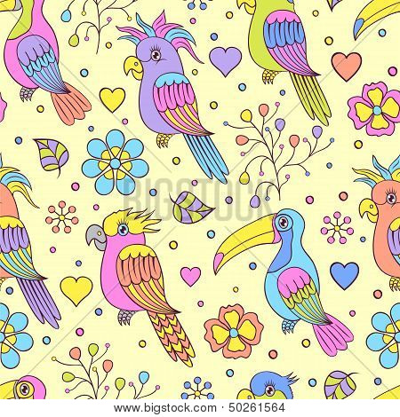 Toucans And Parrots